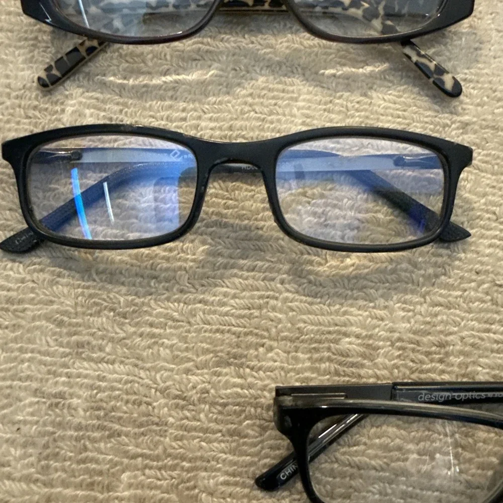 LOT of 7 Foster Grant Designer Eyeglasses Frames Only Eyewear- Variety of Styles